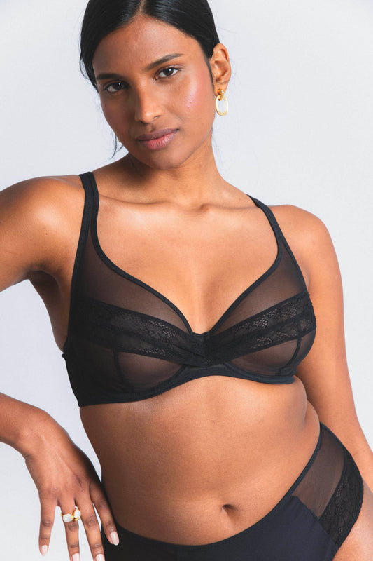 NUDITÉ : Soutien-gorge avec armatures grande taille noir