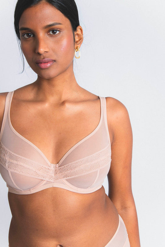 NUDITÉ : Soutien-gorge avec armatures grande taille nude