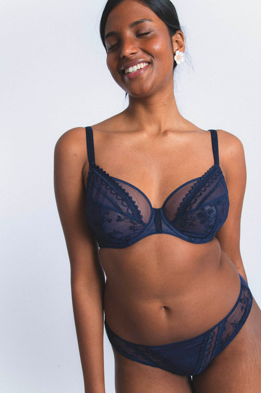 MUSE : Soutien-gorge balconnet grande taille nuit noire