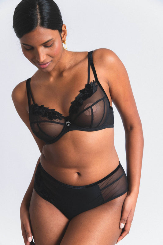 VOLUPTÉ : Soutien-gorge avec armatures grande taille noir