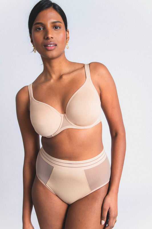 NUFIT : Soutien gorge avec armatures beige en lycra®