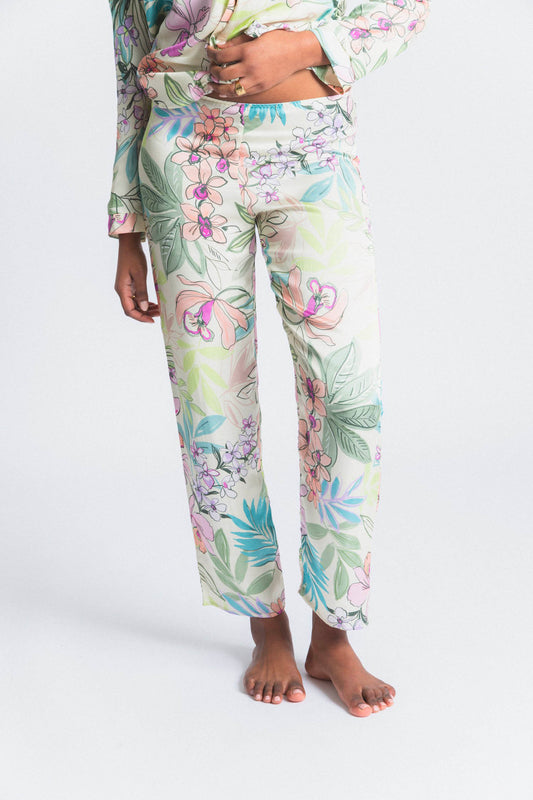 PARADISE : Pantalon en viscose imprimé